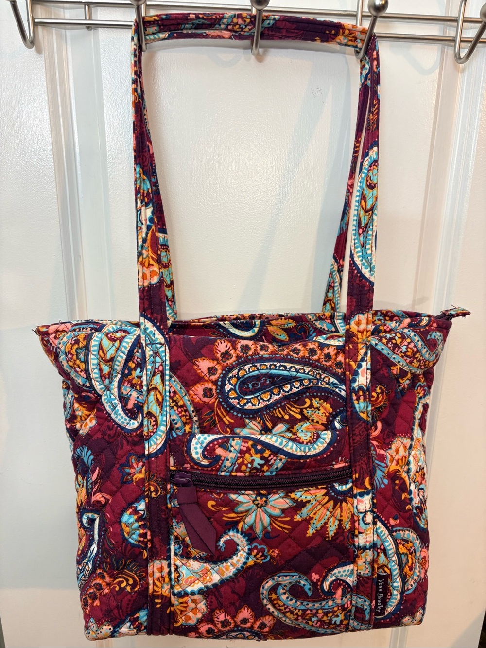 Vera Bradley Vera Tote in Rosy Outlook